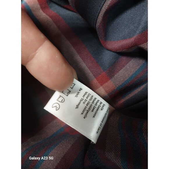 Flylow Brigette Tech Flannel Shirt Womens Medium Plaid Pearl Snap Long Sleeve - Picture 7 of 7
